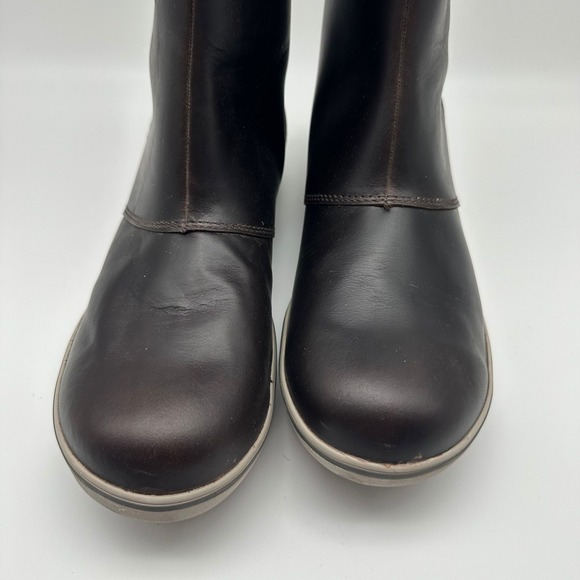 LL Bean Boots Carrabassett Tek 2.5 Primaloft 100g Tall Brown Leather Womens 11 - Picture 2 of 10